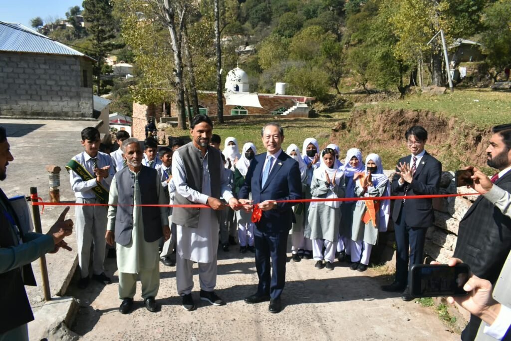 Japan-funded link road inaugurated in village Numbal, Murree