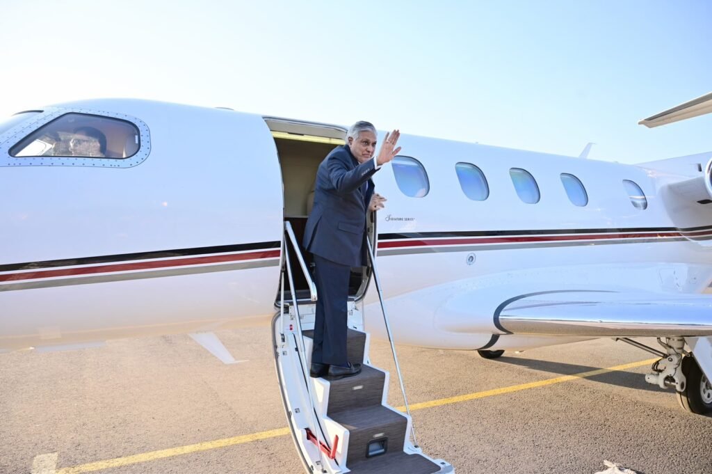 DPM departs Dushanbe after successful participation in SCO meeting