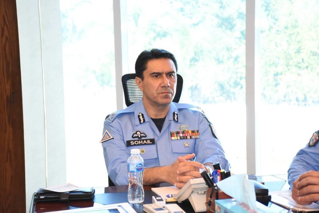 IGP Sohail  reviews progress on tasks assigned to senior police officers