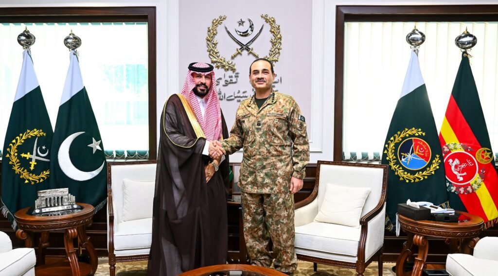 Newly appointed Saudi ambassador calls on COAS Asim Munir