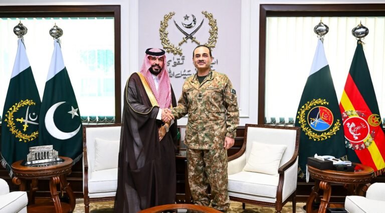 Newly appointed Saudi ambassador calls on COAS Asim Munir