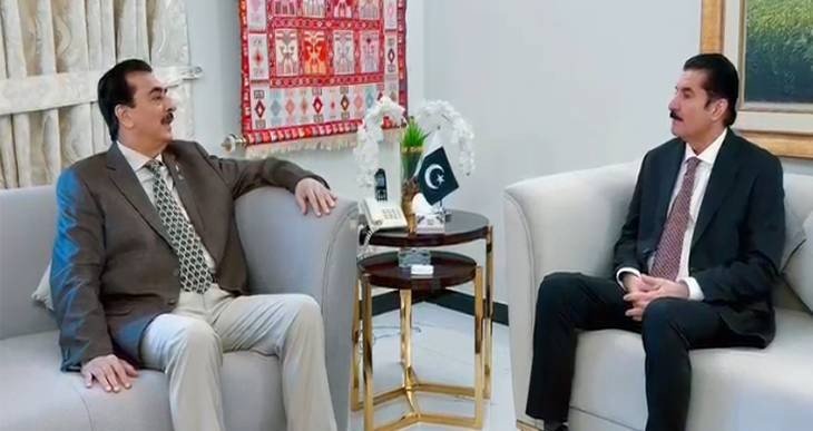 Governor Kundi briefs Acting President Gilani on KP security, public issues