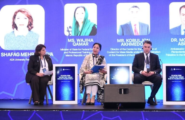 Wajiha Qamar calls for stronger CICA media cooperation to build trust, counter disinformation