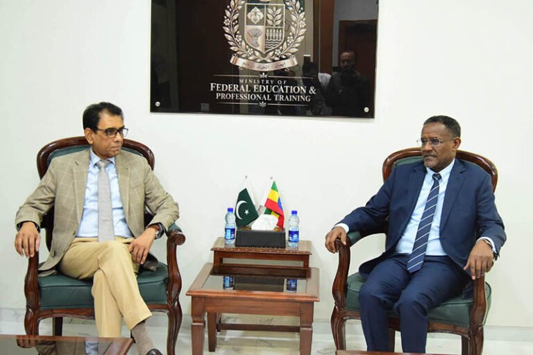 Pakistan, Ethiopia Reaffirm Commitment to Strengthen Cooperation in Education and Skills Development.