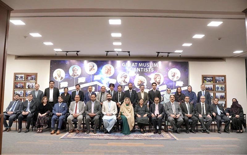 A group photograph of Aisha Rasool, Senior Consultant, Ministry of Law and Justice and Project Director, IMAC, Registrar Ehsan Ullah Khan, Dr. Nudrat E. Piracha and other participants at the commencement of the six-day Internationally Accredited Foundational Training Programme on Arbitration, organised by the International Mediation and Arbitration Center (IMAC)