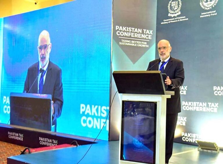 Rodrigo Valdés, Director of the IMF’s Fiscal Affairs Department, speaking at the high-level workshop on “Reforms for a Modern and Growth-Friendly Tax System in Pakistan,” organised by the Ministry of Finance and Revenue in collaboration with the IMF