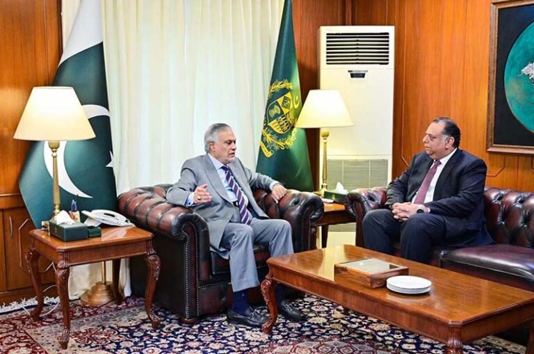 Mr. Salman Sharif, Ambassador-designate of Pakistan to Germany, called on the Deputy Prime Minister/Foreign Minister Senator Mohammad Ishaq Dar at the Ministry of Foreign Affairs.