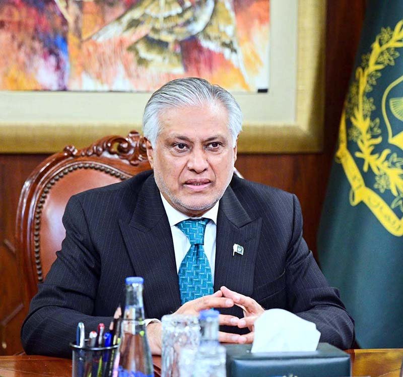 Deputy Prime Minister/Foreign Minister Senator Mohammad Ishaq Dar chairing a Committee Meeting to review the export of essential commodities, at the Ministry of Foreign Affairs