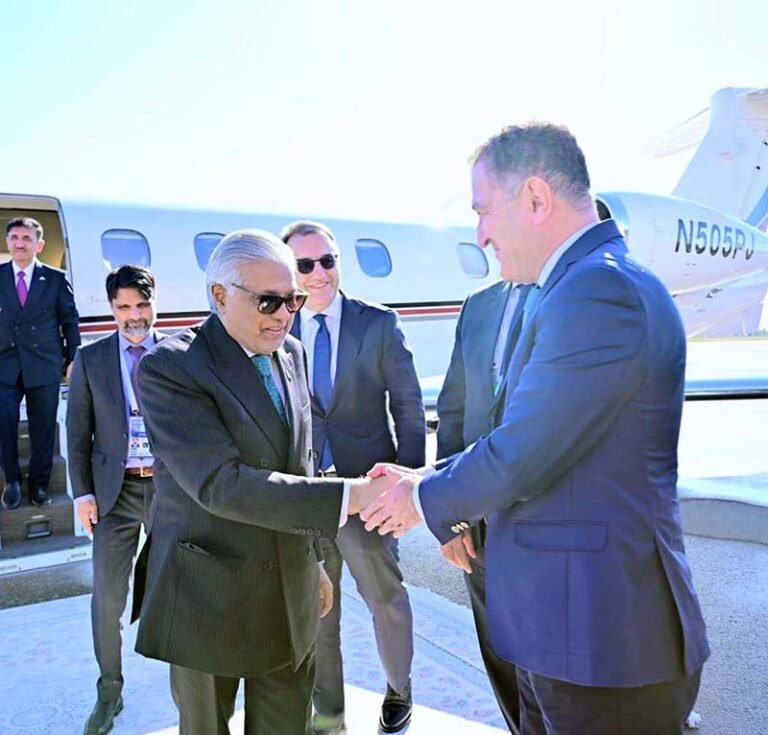 Deputy Prime Minister/Foreign Minister Senator Mohammad Ishaq Dar arriving in Dushanbe, Tajikistan, to represent Pakistan at the Shanghai Cooperation Organisation (SCO) Council of Heads of Government (CHG) Meeting