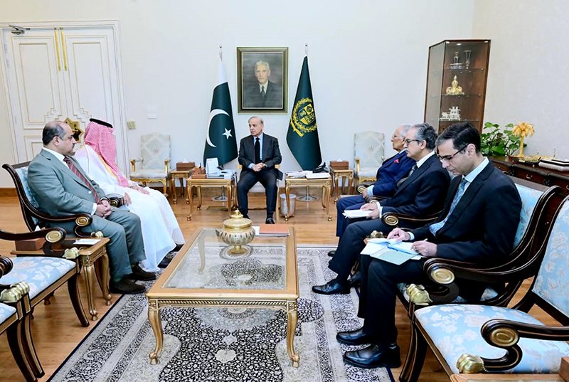 The newly arrived Ambassador of the Kingdom of Saudi Arabia, Dr. Rajeh Tami Albugamy calls on Prime Minister Muhammad Shehbaz Sharif.