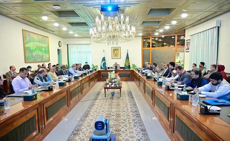 Deputy Prime Minister/Foreign Minister Senator Muhammad Ishaq Dar chairing an inter-ministerial meeting to review preparations for the upcoming Pak-Oman Joint Ministerial Commission, at the Ministry of Foreign Affairs.