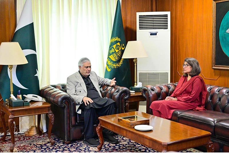 Pakistan’s Ambassador-designate to Turkiye, Ambassador Amna Baloch, called on Deputy Prime Minister/Foreign Minister Senator Mohammad Ishaq Dar, at the Ministry of Foreign Affairs.