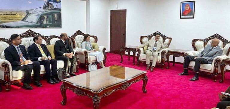 Chairman Senate of Pakistan Syed Yousaf Raza Gilani, in a meeting with Hon. Mussa Azzan Zungu, Speaker of the National Assembly of Tanzania, on the sidelines of the 153rd Assembly of the Inter-Parliamentary Union in Arusha