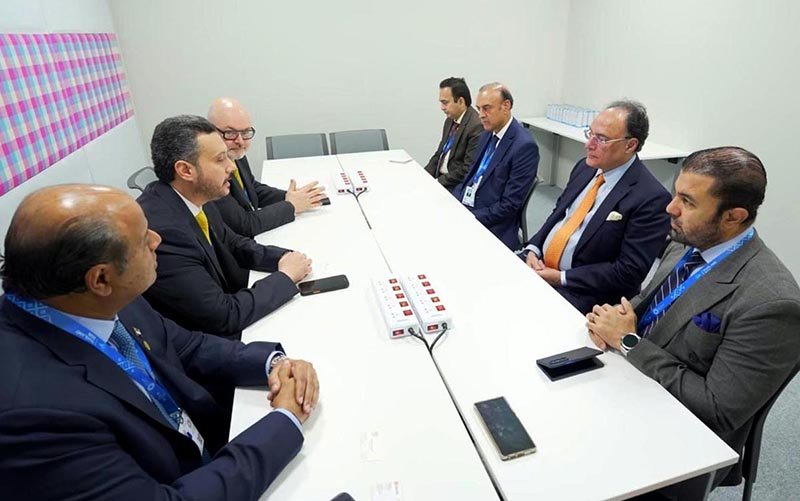 Federal Minister for Finance and Revenue, Senator Muhammad Aurangzeb, meeting with the Ajman Bank delegation to discuss Pakistan's economic outlook and financing partnership