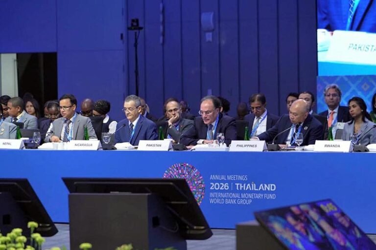 Federal Minister for Finance and Revenue, Senator Muhammad Aurangzeb, participating in the 17th V20 Ministerial Dialogue, reaffirming Pakistan’s support for the V20 climate finance agenda