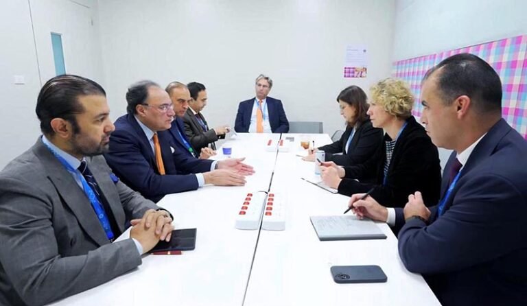 Federal Minister for Finance and Revenue, Senator Muhammad Aurangzeb, meeting with the J.P. Morgan delegation to discuss Pakistan’s financing strategy, credit rating prospects and capital market instruments