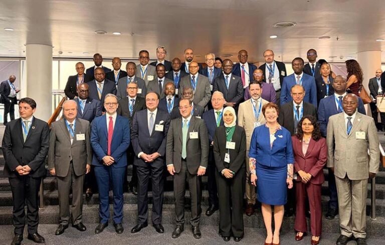 Federal Minister for Finance and Revenue, Senator Muhammad Aurangzeb, in a group photo following the conclusion of the open session of the Borrowers’ Forum