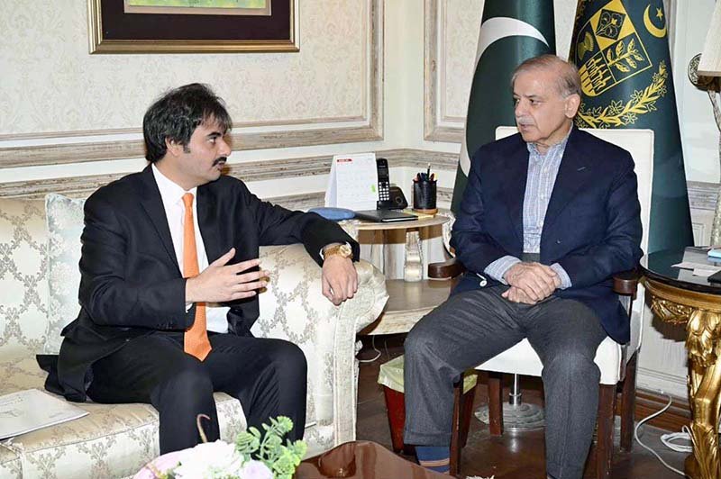Prime Minister meets Lahore Chamber of Commerce and Industry's President Ali Hassam Asghar