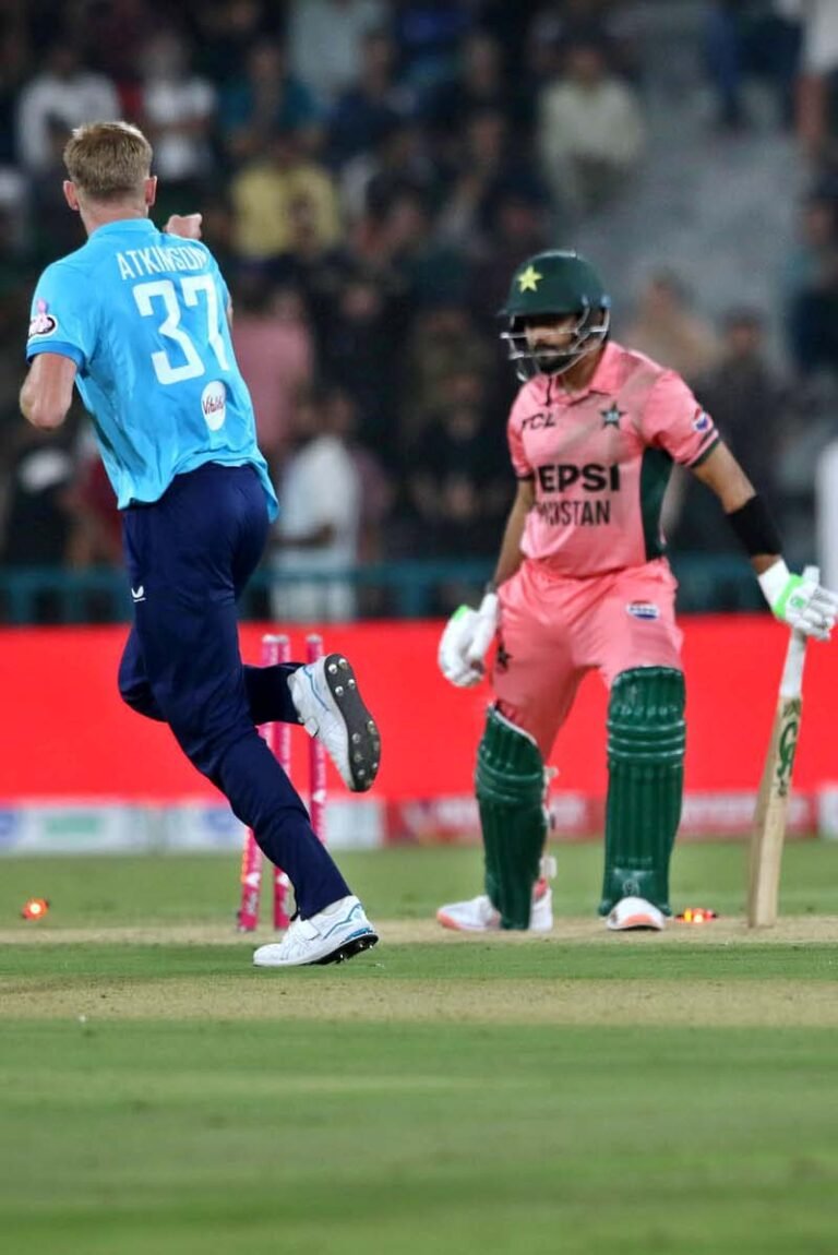Pakistani batsman Salman Ali Agha plays a shot during the one-day international (ODI) tri-series cricket match between England and Pakistan at the Gaddafi Cricket stadium