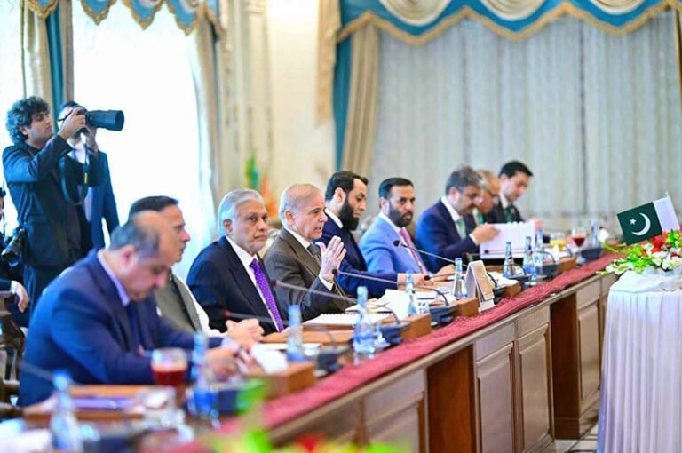 Prime Minister of Pakistan Muhammad Shehbaz Sharif and President of Maldives Dr. Muizzu in delegation level talks between the two sides