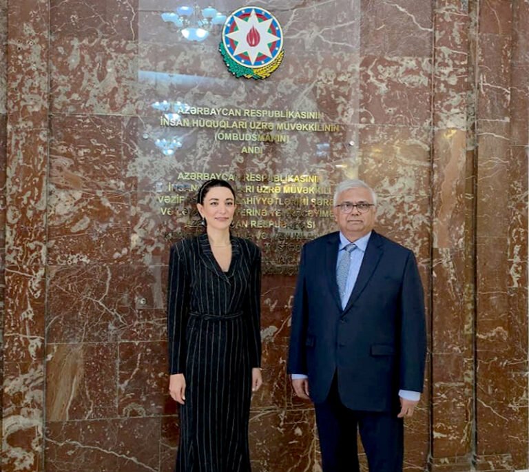 Azerbaijan’s Ombudsperson Sabina Aliyeva Meets Hon’ble Chief Justice of the Federal Constitutional Court of Pakistan, Mr. Justice Amin-ud-Din Khan; Discussions Held on Human Rights Protection, Institutional Cooperation and Professional Experiences