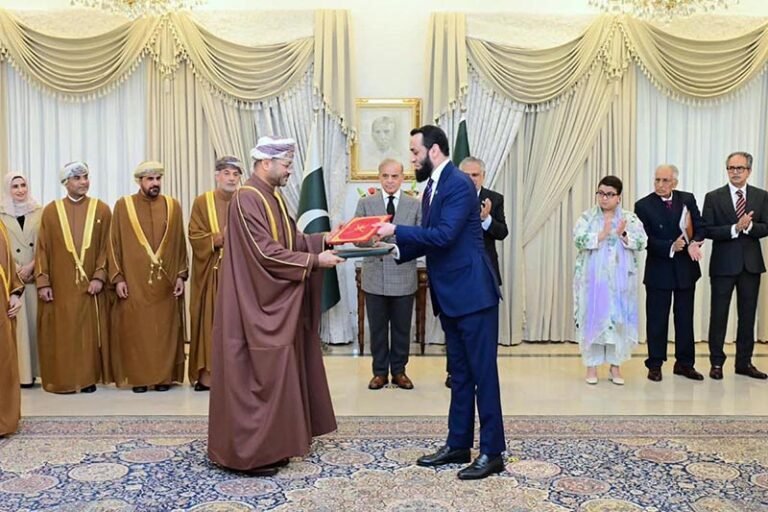 Prime Minister Muhammad Shehbaz Sharif witnesses a ceremony of exchange of MoUs between Pakistan and the Sultanate of Oman, in Islamabad