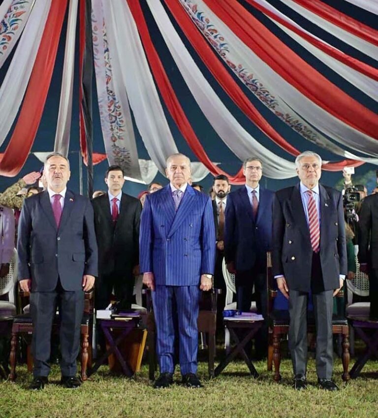Prime Minister Muhammad Shehbaz Sharif attends the ceremony to celebrate Republic Day of Turkiye.