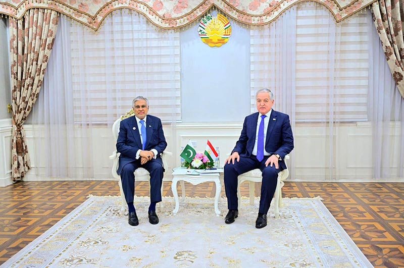 Deputy Prime Minister/Foreign Minister Senator Mohammad Ishaq Dar held a meeting with the Foreign Minister of Tajikistan, H.E. Mr. Sirojiddin Muhriddin, on the sidelines of the Shanghai Cooperation Organisation (SCO) Council of Heads of Government (CHG) meeting