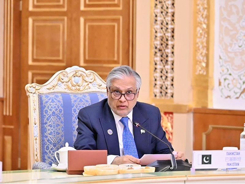 Deputy Prime Minister/Foreign Minister Senator Mohammad Ishaq Dar addressed the narrow-format session of the Shanghai Cooperation Organisation (SCO) Council of Heads of Government (CHG) meeting