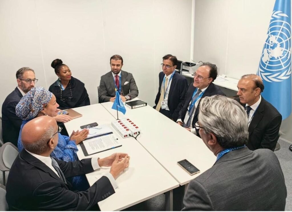 Aurangzeb, UN deputy secretary-general discuss development, climate financing