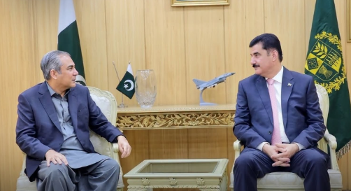 Governor Kundi, Interior Minister discuss security, political situation in KP