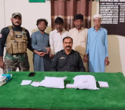 Four drug peddlers arrested in Kohat