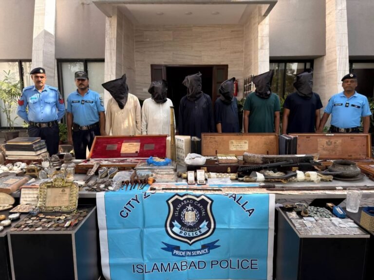ICT Police nab six in nawab of Bahawalpur family house theft, recover valuables worth over Rs 70mln