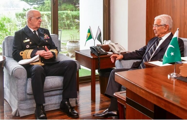 Brazilian Armed Forces Chief calls on Defence Minister Khawaja Asif