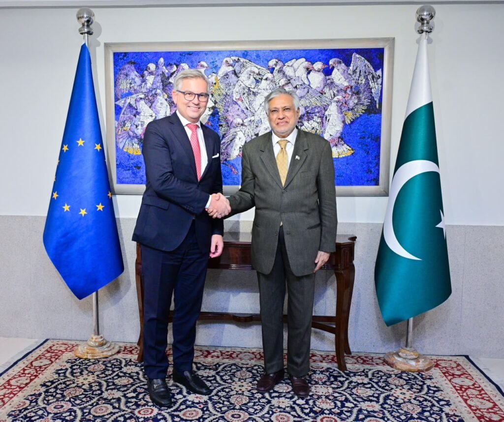 DPM Dar, EU Commissioner discuss expanding legal migration opportunities for Pakistanis
