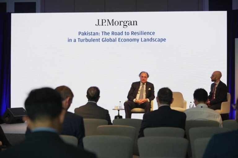 Aurangzeb highlights macroeconomic stabilization, fiscal consolidation at JP Morgan seminar