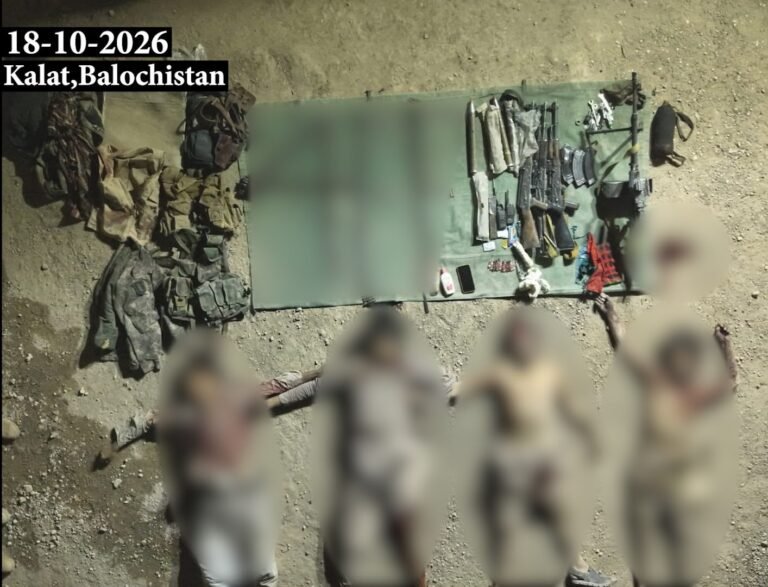 Security Forces kill four Indian-sponsored terrorists in Balochistan; Major embraces martyrdom: ISPR