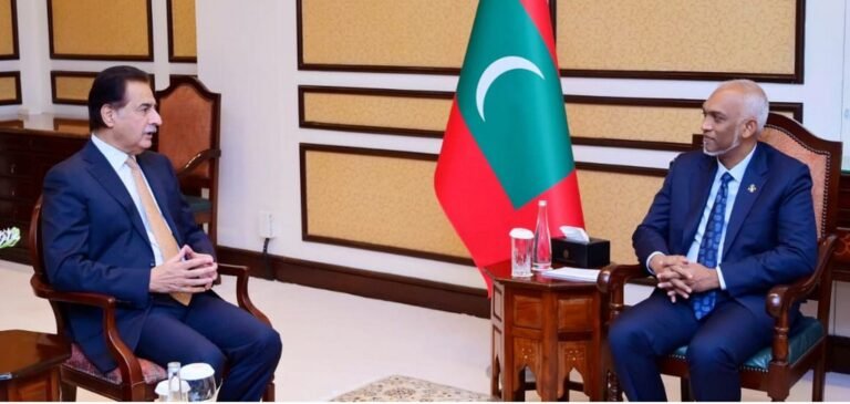 Ayaz meets President of Maldives, both sides reaffirm commitment to strengthening bilateral ties