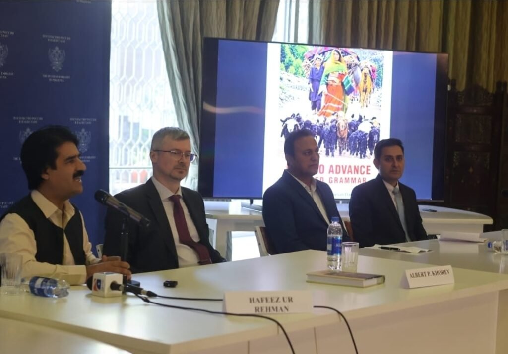Russian embassy launches ‘Pashto Advance Applied Grammar’ to boost academic linkages