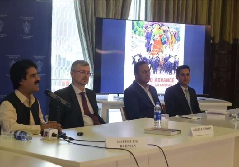 Russian embassy launches ‘Pashto Advance Applied Grammar’ to boost academic linkages