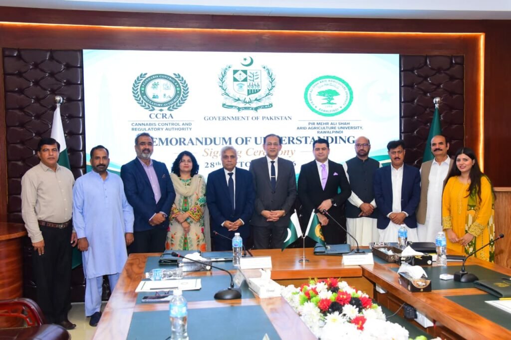 CCRA, PMAS-AAUR sign MoU for cannabis research, testing