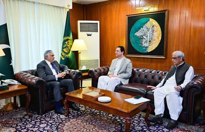 DPM/FM Dar, AJK PM discuss development, sustained efforts to promote economic growth