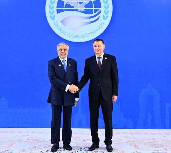 DPM Dar, other SCO leaders call on Tajikistan president